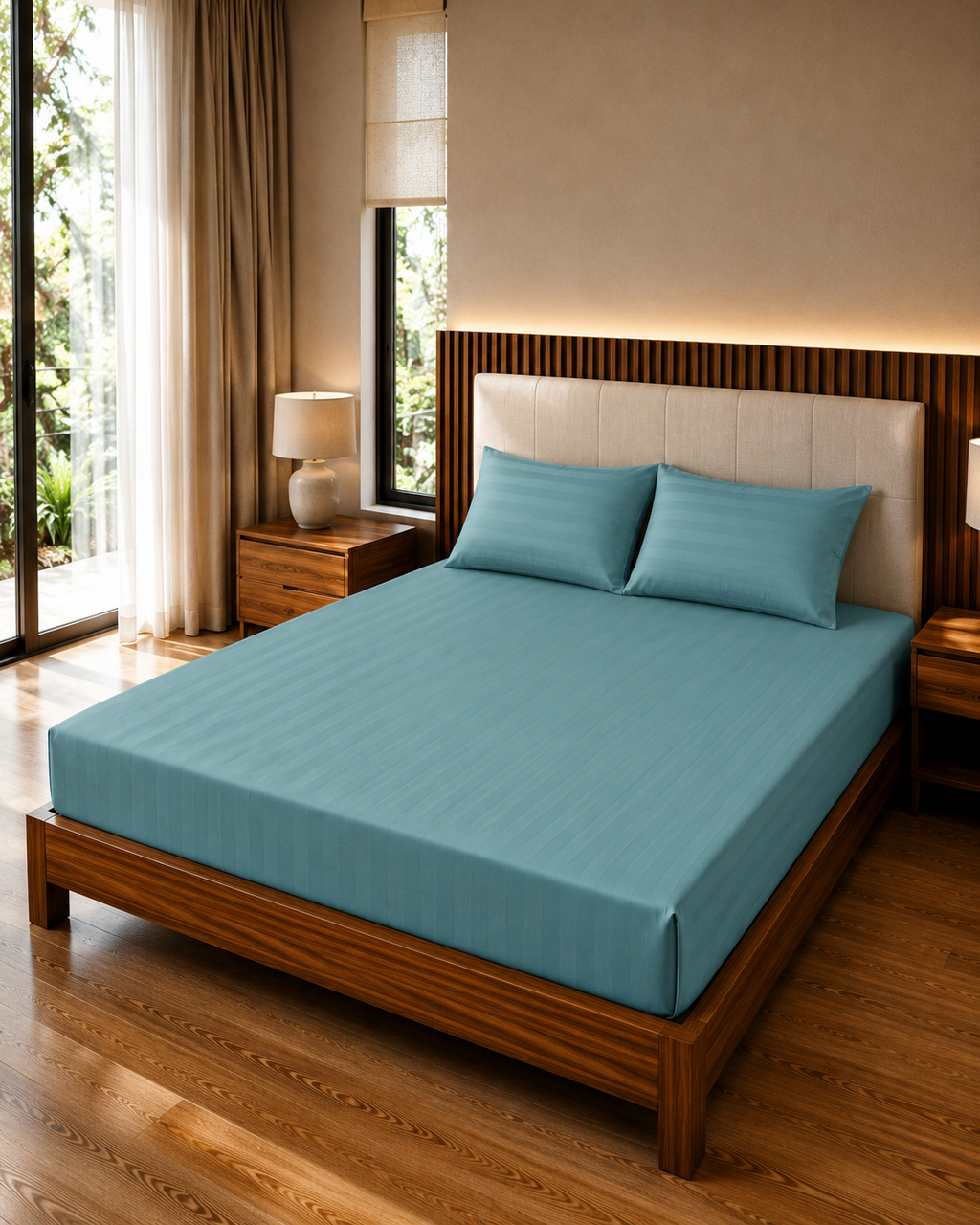 Premium Super King Size Cotton Bedsheet Set