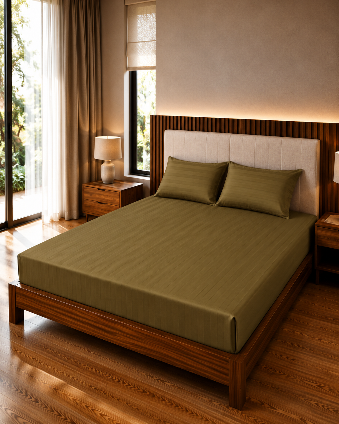 Premium Super King Size Cotton Bedsheet Set