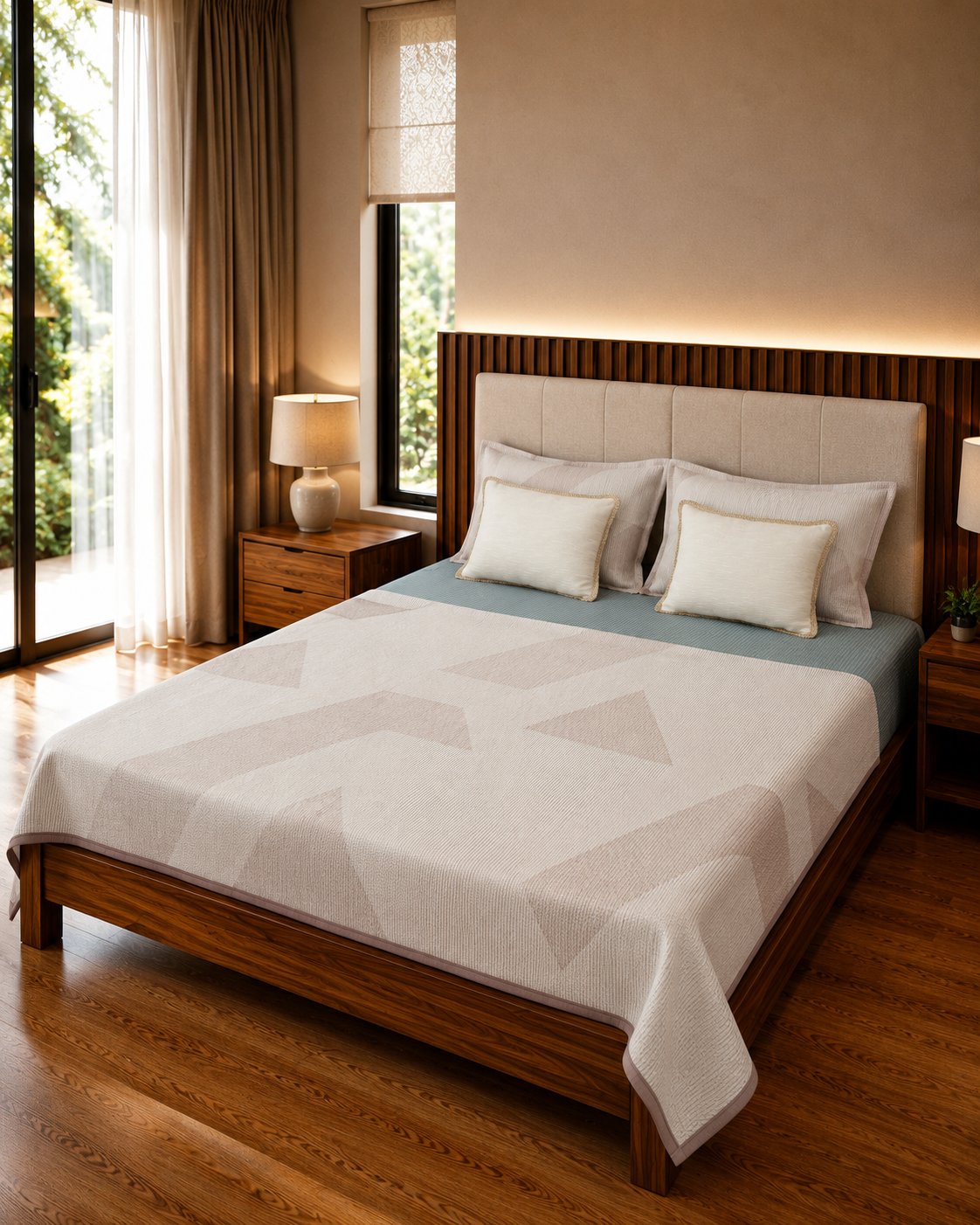 Premium Hosiery Bedcover Set