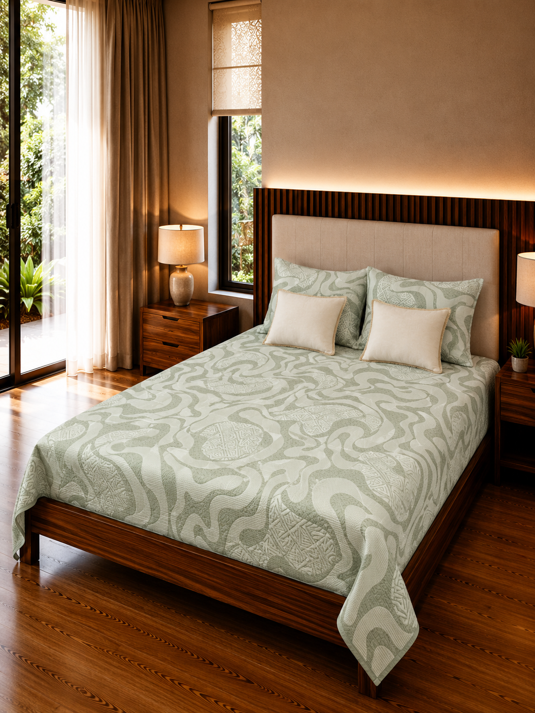 Premium 3-Piece Bedcover Sets