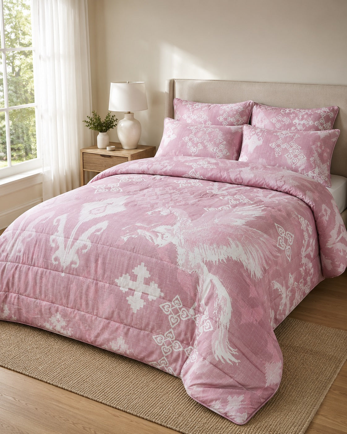 Premium Digital Print AC Comforter Set