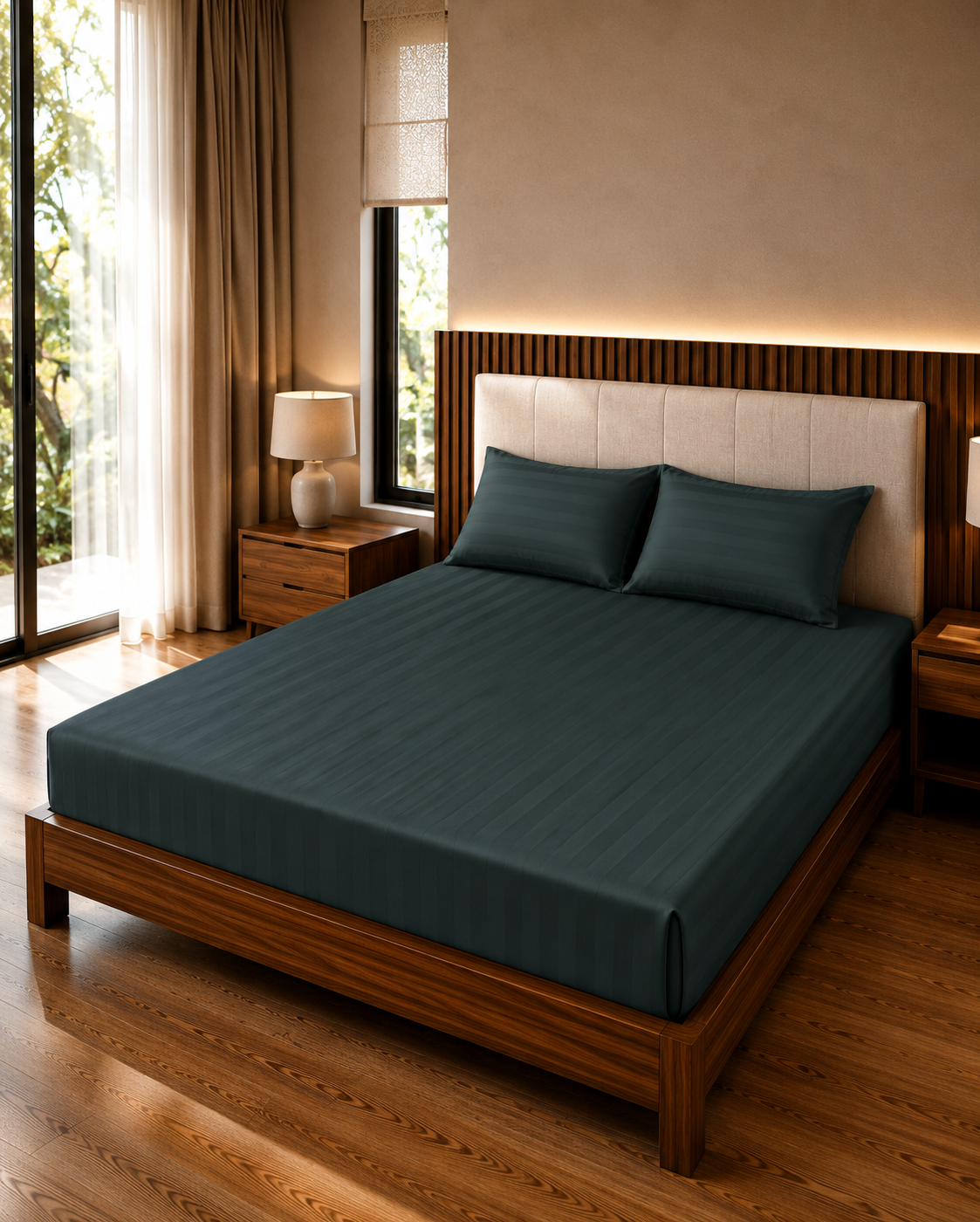 Premium Super King Size Cotton Bedsheet Set