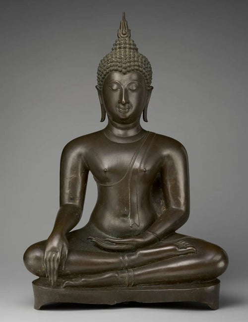 Seated Buddha Bronze Sculpture